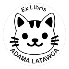 Pieczątka Ex Libris okrągła 131 - Stempel drewniany