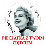 HIT :: Pieczątka Ex Libris okrągła ze zdjęciem - Stempel drewniany