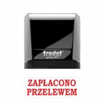 Pieczątka z tekstem Trodat 4911 - 37x14mm - ZAPŁACONO PRZELEWEM